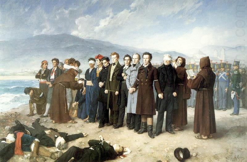 Perez, Antonio Gisbert The Execution of Torrijos and his Companions china oil painting image